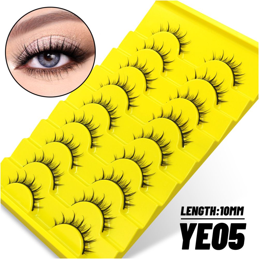 Comic Barbie Eyelash Little Devil Double Pointed Wheat Spike Eyelash Natural Fairy Hair Asian Sweet and Spicy Style False Eyelash