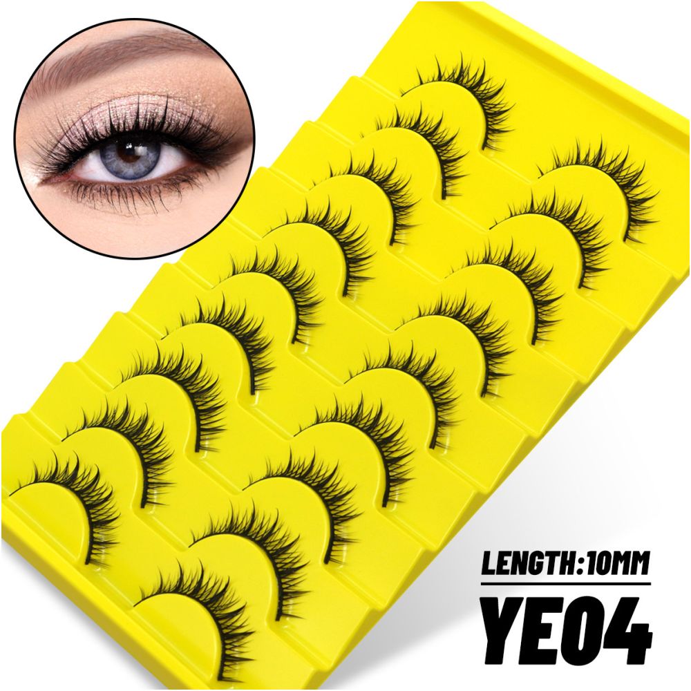 Comic Barbie Eyelash Little Devil Double Pointed Wheat Spike Eyelash Natural Fairy Hair Asian Sweet and Spicy Style False Eyelash