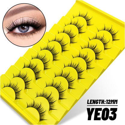 Comic Barbie Eyelash Little Devil Double Pointed Wheat Spike Eyelash Natural Fairy Hair Asian Sweet and Spicy Style False Eyelash