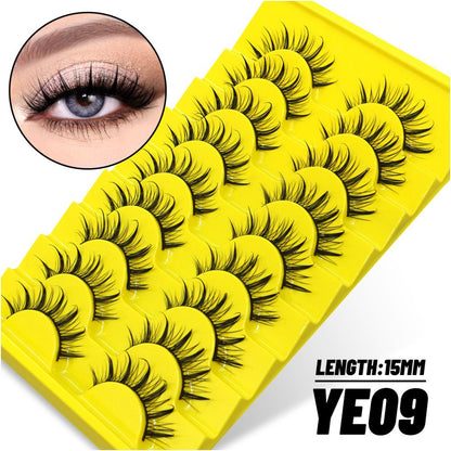 Comic Barbie Eyelash Little Devil Double Pointed Wheat Spike Eyelash Natural Fairy Hair Asian Sweet and Spicy Style False Eyelash