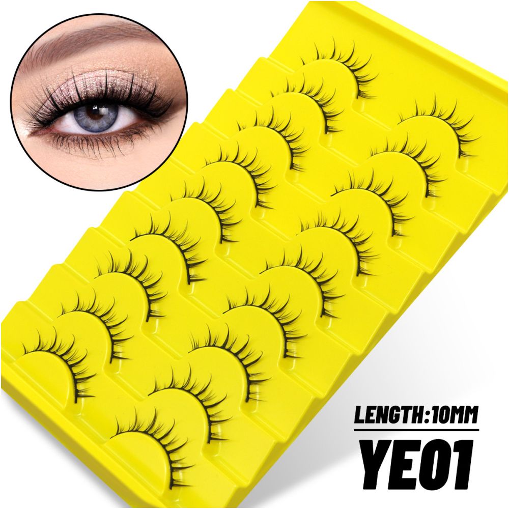 Comic Barbie Eyelash Little Devil Double Pointed Wheat Spike Eyelash Natural Fairy Hair Asian Sweet and Spicy Style False Eyelash
