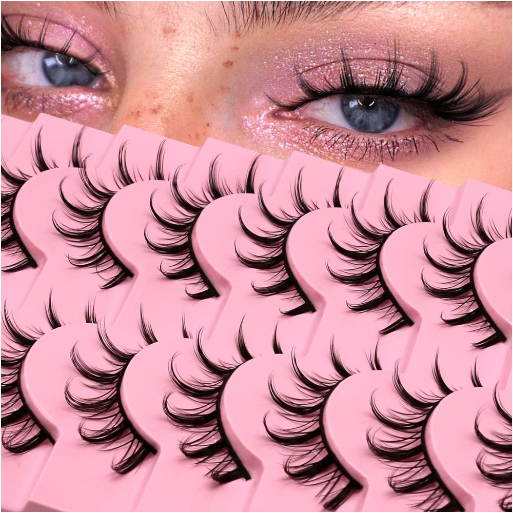 GROINNEYA Wet Sharp Little Devil One Piece False Eyelash Swelling Eye Bubble Cosplay Naturally Enlarges Eyes image 0