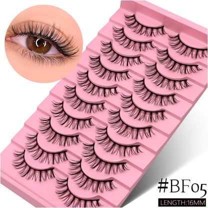 GROINNEYA Wet Sharp Little Devil One Piece False Eyelash Swelling Eye Bubble Cosplay Naturally Enlarges Eyes