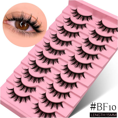 GROINNEYA Wet Sharp Little Devil One Piece False Eyelash Swelling Eye Bubble Cosplay Naturally Enlarges Eyes