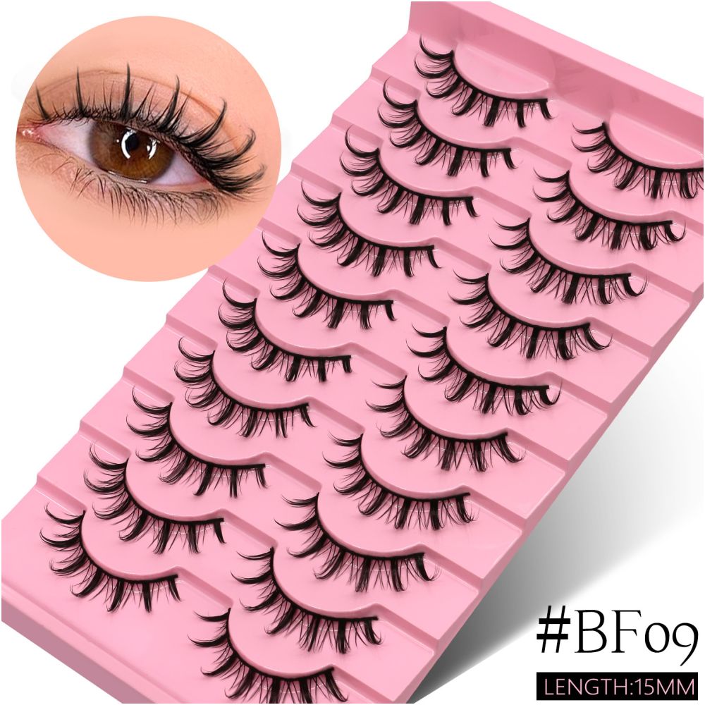 GROINNEYA Wet Sharp Little Devil One Piece False Eyelash Swelling Eye Bubble Cosplay Naturally Enlarges Eyes