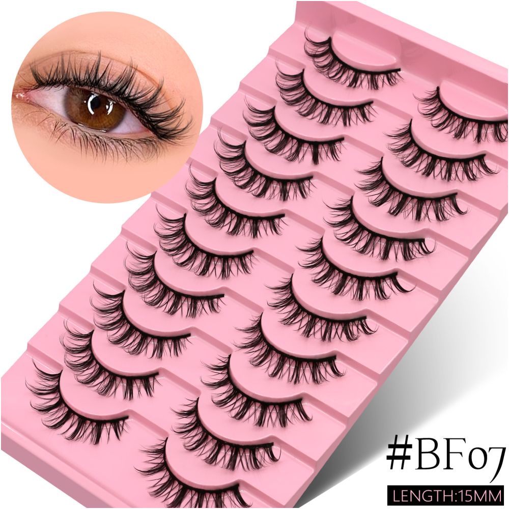 GROINNEYA Wet Sharp Little Devil One Piece False Eyelash Swelling Eye Bubble Cosplay Naturally Enlarges Eyes