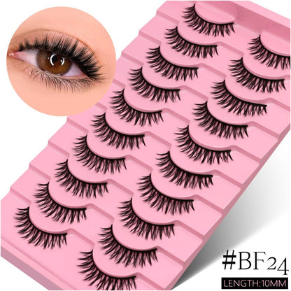 GROINNEYA Wet Sharp Little Devil One Piece False Eyelash Swelling Eye Bubble Cosplay Naturally Enlarges Eyes