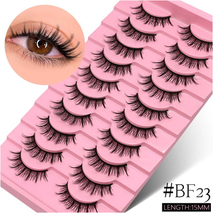 GROINNEYA Wet Sharp Little Devil One Piece False Eyelash Swelling Eye Bubble Cosplay Naturally Enlarges Eyes