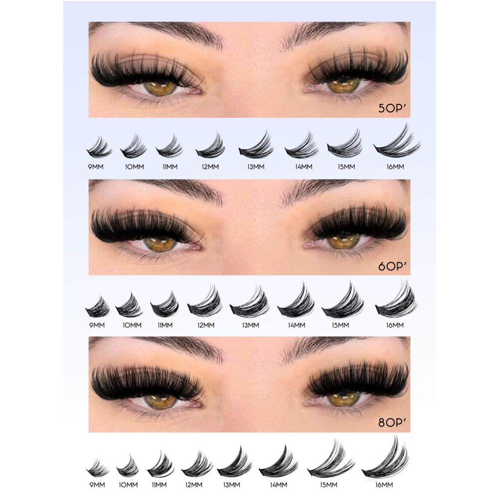 GROINNEYA Stage Spicy Girl High Quality Texture D Curly Asian Spicy Girl Single Cluster Thick Curly Eyelash image 2