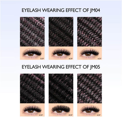 GROINNEYA Stage Spicy Girl High Quality Texture D Curly Asian Spicy Girl Single Cluster Thick Curly Eyelash image 3