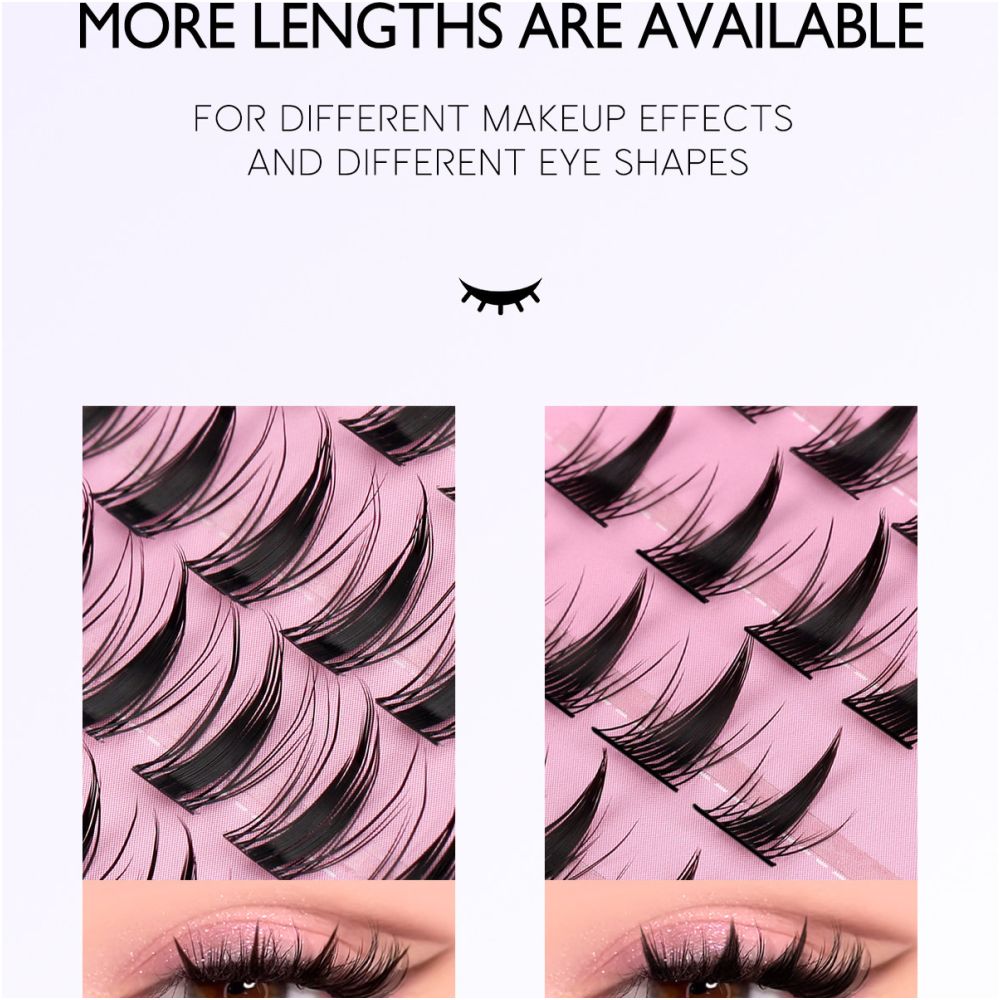 GROINNEYA Korean Female High School Korean Manga Eyelash Pure Desire Girl Group Love Bean Natural Single Cluster Student image 5
