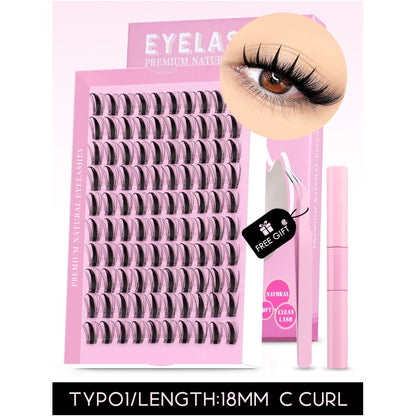 GROINNEYA Korean Female High School Korean Manga Eyelash Pure Desire Girl Group Love Bean Natural Single Cluster Student