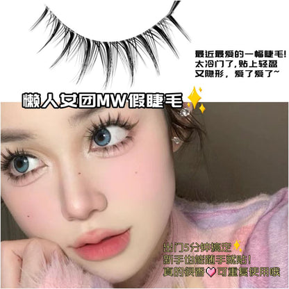 Light Thai Makeup Sunflower False Eyelash 10 Pair Set Female Tuanfei Mixed Blood 3D Eyelash Little Devil Eyelash Barbie Big Eyes image 2