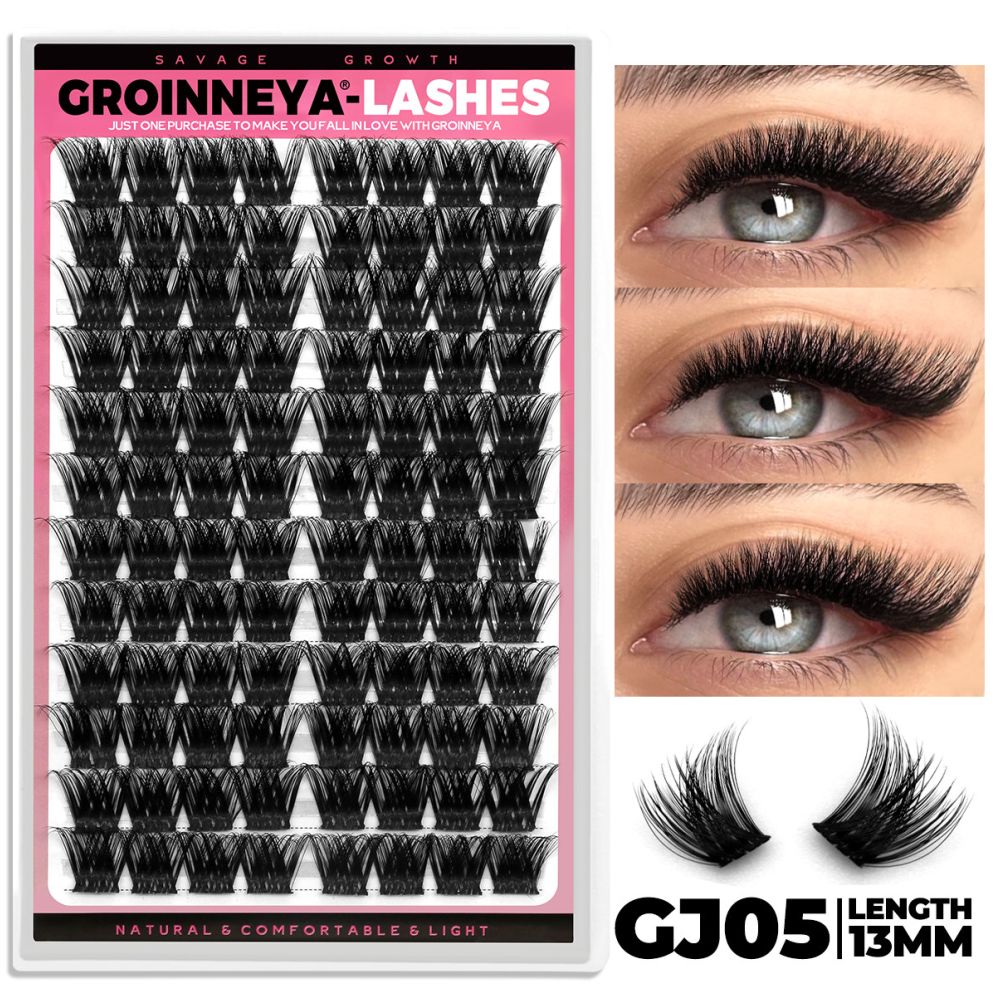 Wheat ear tower tip D curled Asian dense fluffy mink Asian Thai natural false eyelashes single cluster light European novice