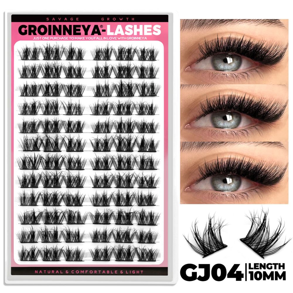 Wheat ear tower tip D curled Asian dense fluffy mink Asian Thai natural false eyelashes single cluster light European novice