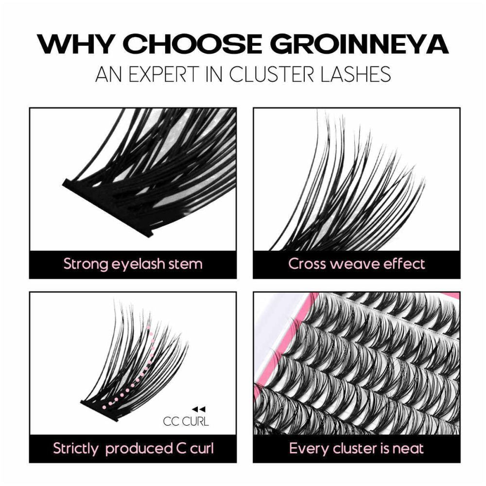 GROINNEYA s new product Kylie from Europe and America with the same plush texture and a thick fluffy single cluster false eyelash image 4