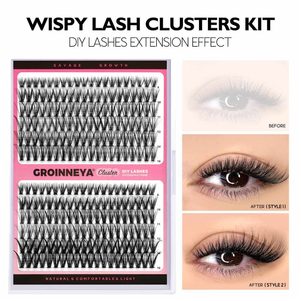 GROINNEYA s new product Kylie from Europe and America with the same plush texture and a thick fluffy single cluster false eyelash image 5