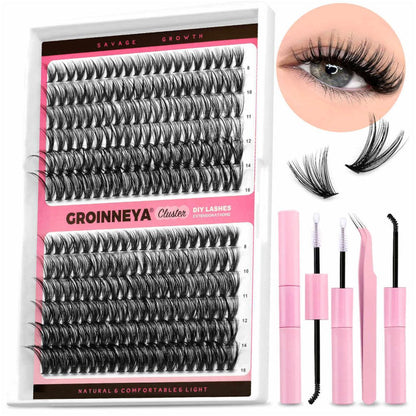 GROINNEYA s new product Kylie from Europe and America with the same plush texture and a thick fluffy single cluster false eyelash image 0