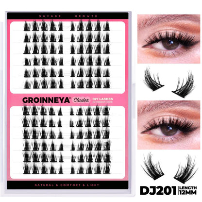 GROINNEYA s new product Kylie from Europe and America with the same plush texture and a thick fluffy single cluster false eyelash