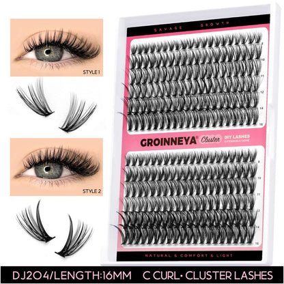GROINNEYA s new product Kylie from Europe and America with the same plush texture and a thick fluffy single cluster false eyelash