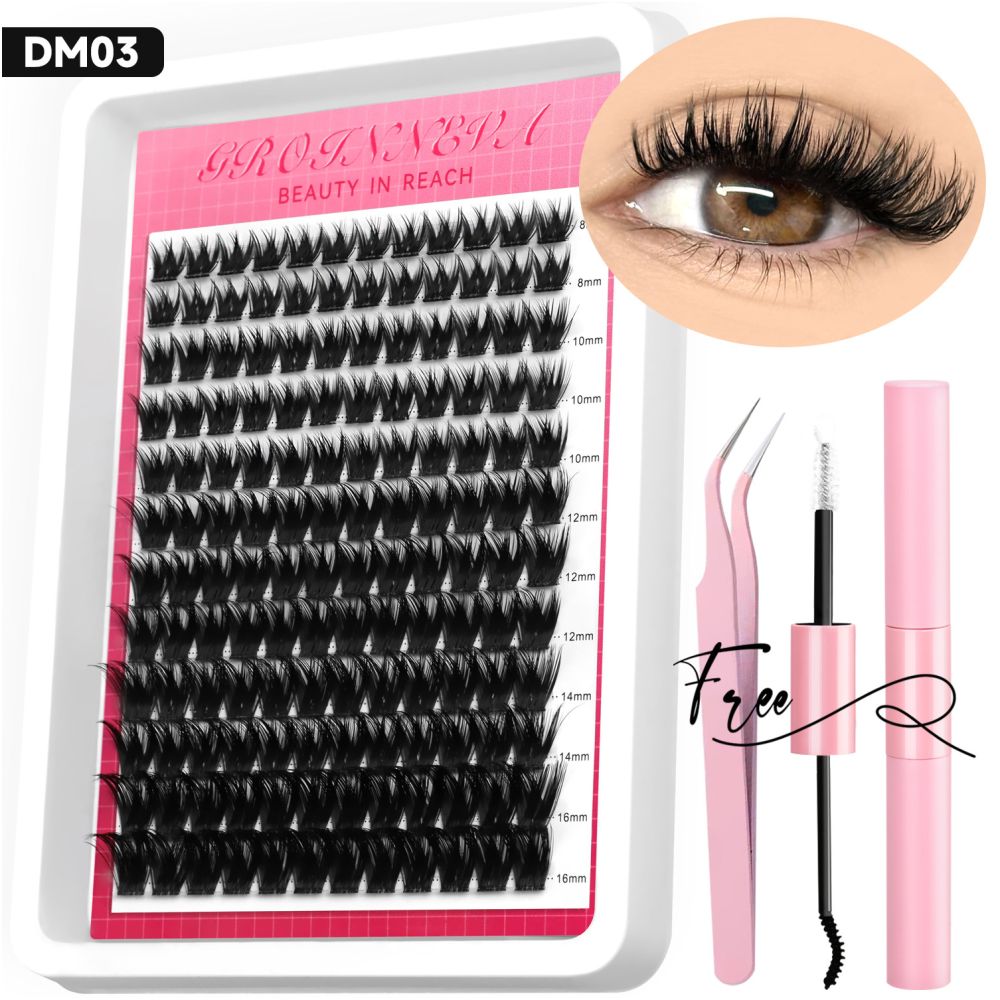 Thick and curled false eyelashes elongated and charming eyelets easy DIY long lasting and comfortable dating party artifact