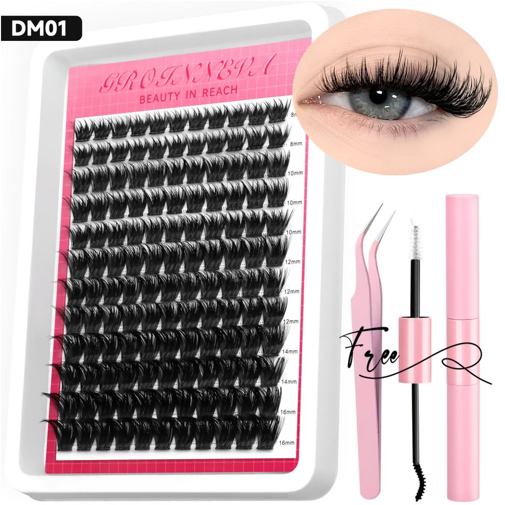Thick and curled false eyelashes elongated and charming eyelets easy DIY long lasting and comfortable dating party artifact