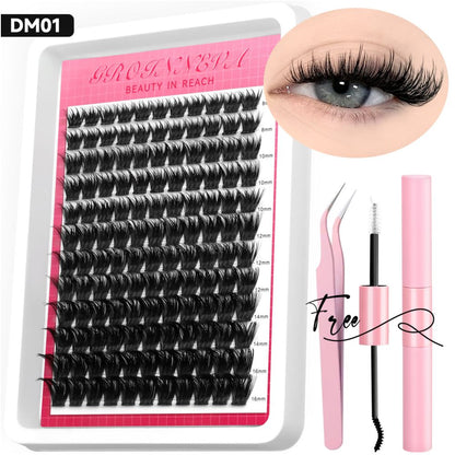 Thick and curled false eyelashes elongated and charming eyelets easy DIY long lasting and comfortable dating party artifact