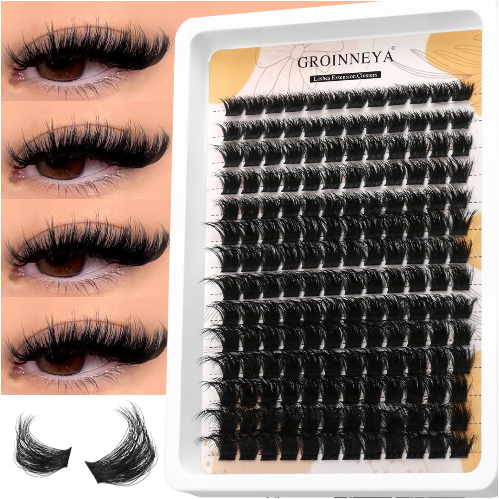 Asian thick single cluster false eyelashes hand sharpened natural nude makeup internet celebrity same style nightclub bouncing thick eyelashes image 1