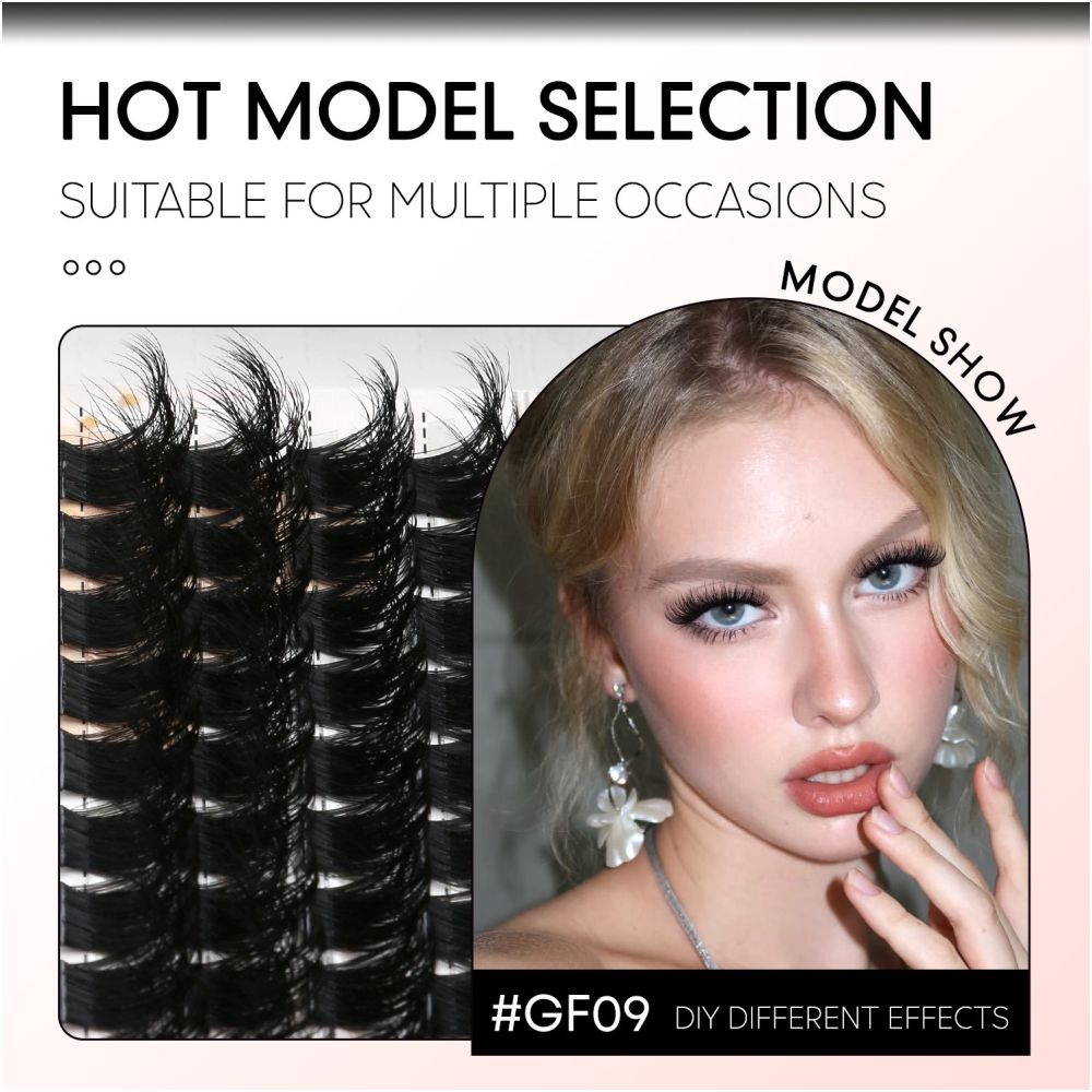 Asian thick single cluster false eyelashes hand sharpened natural nude makeup internet celebrity same style nightclub bouncing thick eyelashes image 4