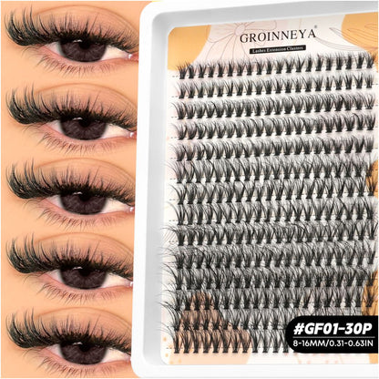 Asian thick single cluster false eyelashes hand sharpened natural nude makeup internet celebrity same style nightclub bouncing thick eyelashes
