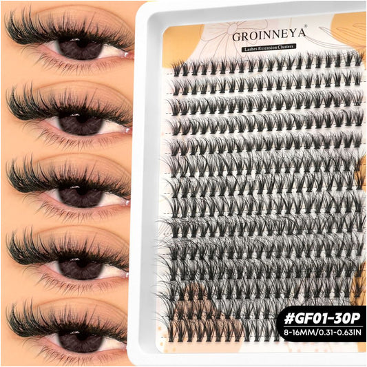 Asian thick single cluster false eyelashes hand sharpened natural nude makeup internet celebrity same style nightclub bouncing thick eyelashes