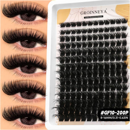 Asian thick single cluster false eyelashes hand sharpened natural nude makeup internet celebrity same style nightclub bouncing thick eyelashes
