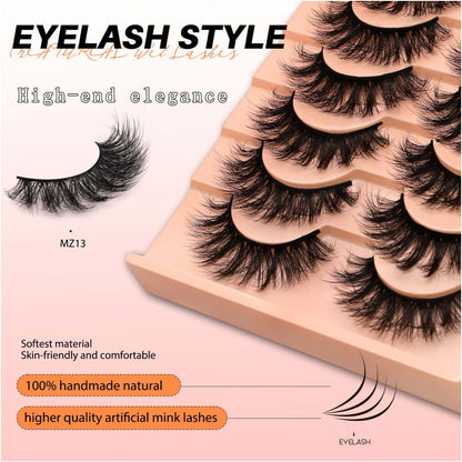 GROINNEYA 10 pairs of Asian style spicy girls with full thick eyelashes mixed race Asian photographed on camera image 2
