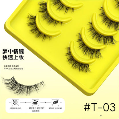 GROINNEYA Clear and Cold Fox Eyes Worldly Disgusting and Shattered Transparent Meme False Eyelash Natural Light and Quick Makeup image 3