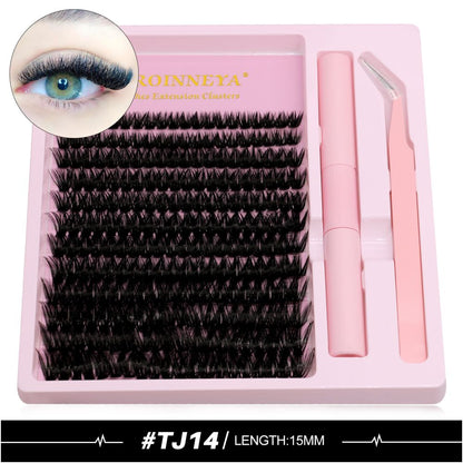 GROINNEYA Asian D curve exquisite fluffy feeling thick single cluster false eyelashes female natural transformation into mixed race girl in seconds