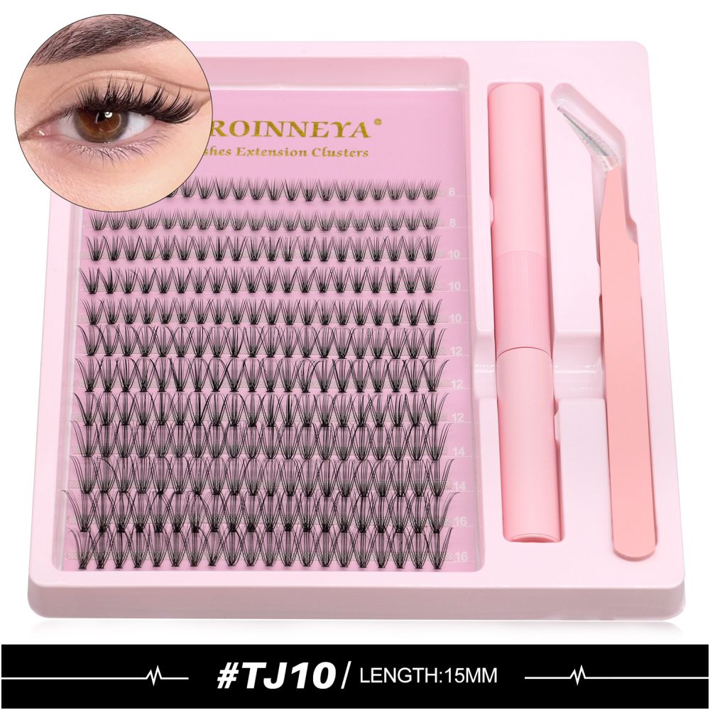GROINNEYA Asian D curve exquisite fluffy feeling thick single cluster false eyelashes female natural transformation into mixed race girl in seconds