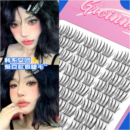 Naughty Elf False Eyelash 10 Rows Large Capacity Devil False Eyelash Simulation Single Cluster Thick Barbie Comic Eye image 0
