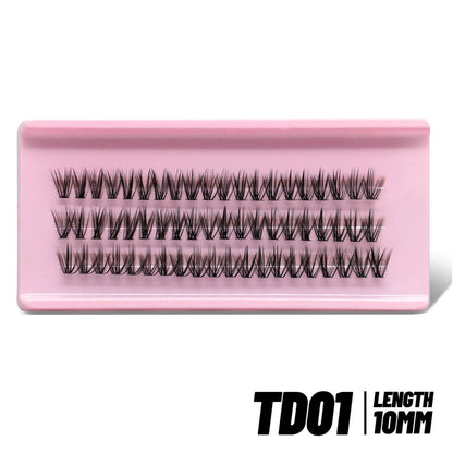 Naughty Elf False Eyelash 10 Rows Large Capacity Devil False Eyelash Simulation Single Cluster Thick Barbie Comic Eye