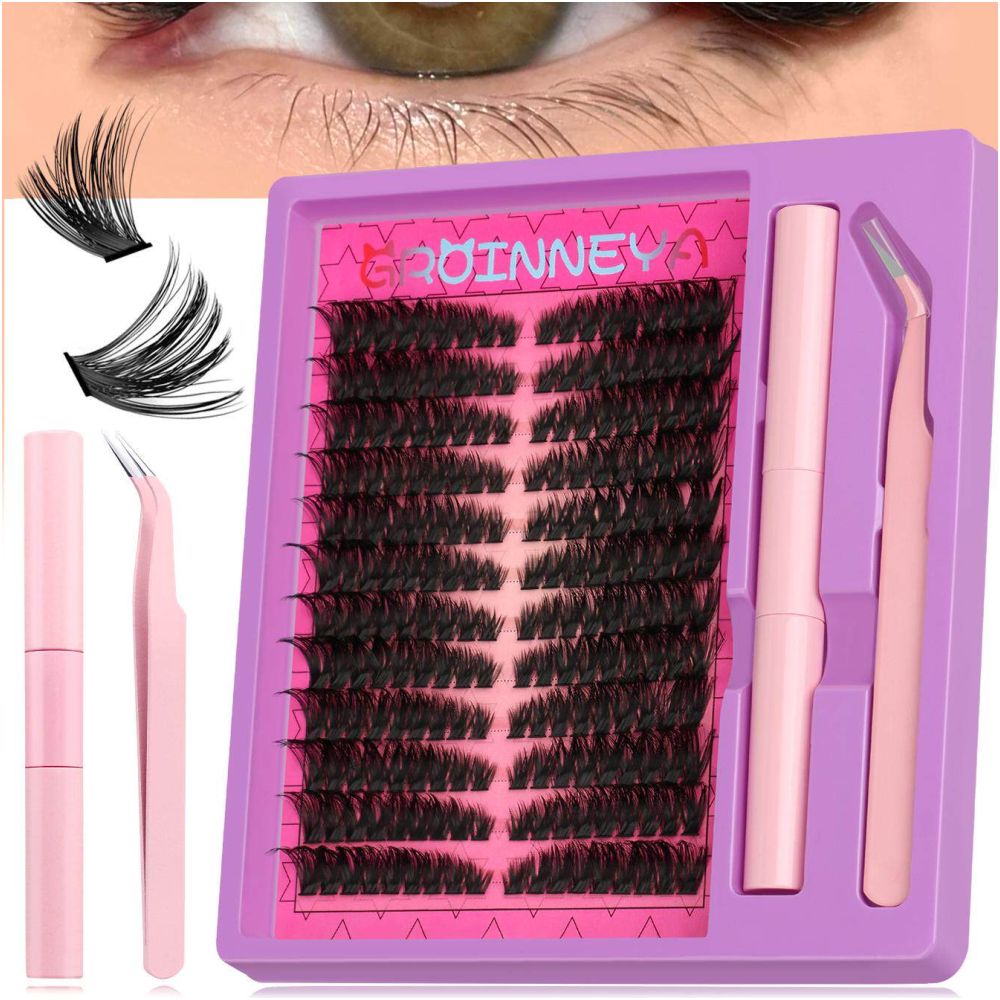 New Asian spicy girl with swollen eyes false eyelashes D curl single cluster thick and curly full of tension electric eyelashes image 2
