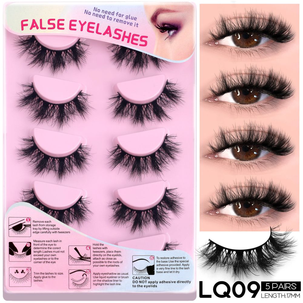 GROINNEYA Matte Makeup False Eyelashes Thick Asian Mixed Blood Light European One Piece Hard Meme Swelling Eye Bubbles