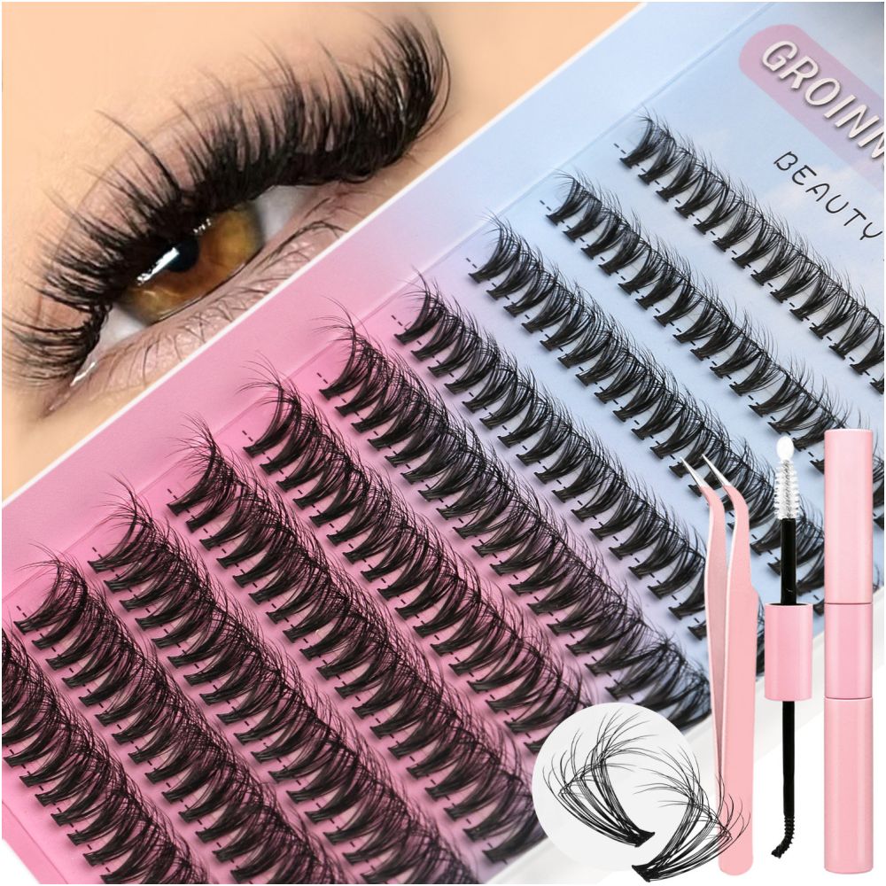 GROINNEYA American Sweetheart Premium Texture D Curling Degree European and American Sweetheart Single Cluster Thick Curling Eyelash image 0