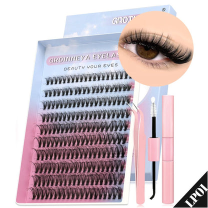 GROINNEYA American Sweetheart Premium Texture D Curling Degree European and American Sweetheart Single Cluster Thick Curling Eyelash