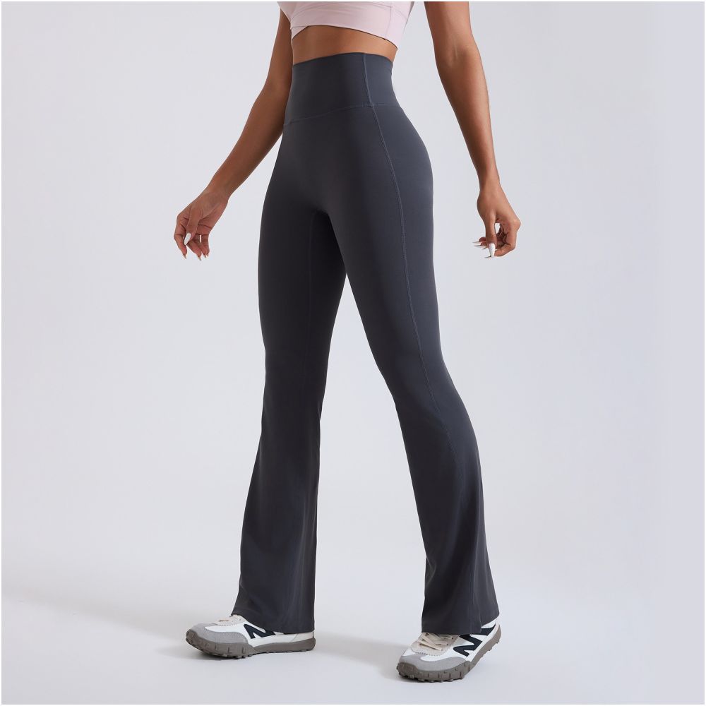 Lori No Size Naked Yoga Micro Flare Pants for Women High Waist and Waist Tight Exercise Hip Pants Fitness Flare Pants Wide Leg Pants image 2