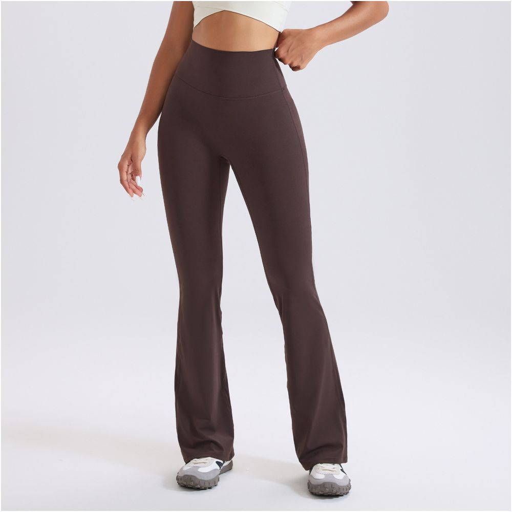 Lori No Size Naked Yoga Micro Flare Pants for Women High Waist and Waist Tight Exercise Hip Pants Fitness Flare Pants Wide Leg Pants
