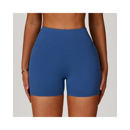 European and American cloud yoga shorts for women high waisted hip lifting breathable elastic tight fitting running beautiful buttocks fitness and exercise three part pants image 4