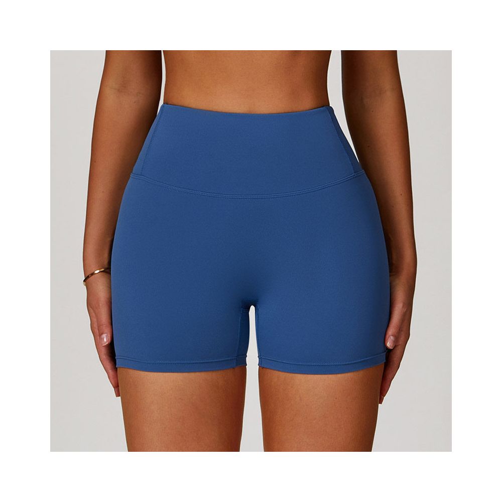 European and American cloud yoga shorts for women high waisted hip lifting breathable elastic tight fitting running beautiful buttocks fitness and exercise three part pants
