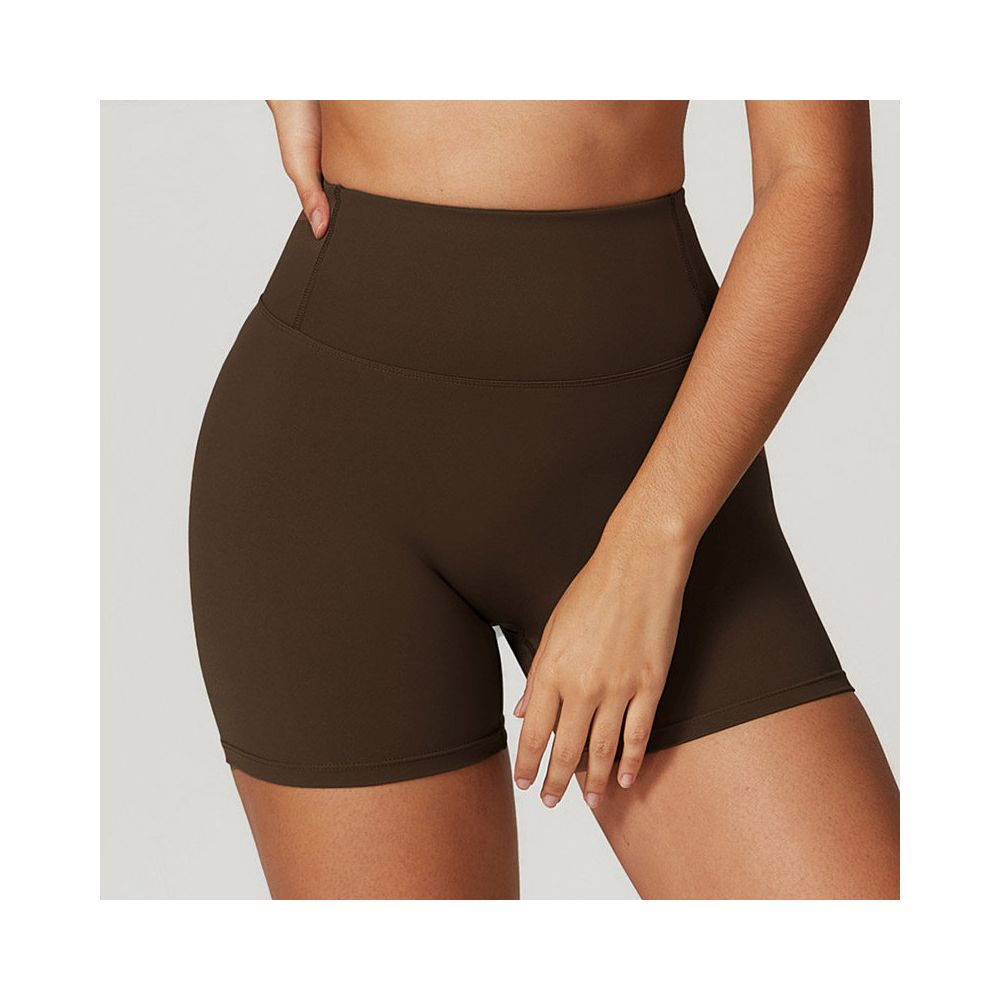 European and American cloud yoga shorts for women high waisted hip lifting breathable elastic tight fitting running beautiful buttocks fitness and exercise three part pants