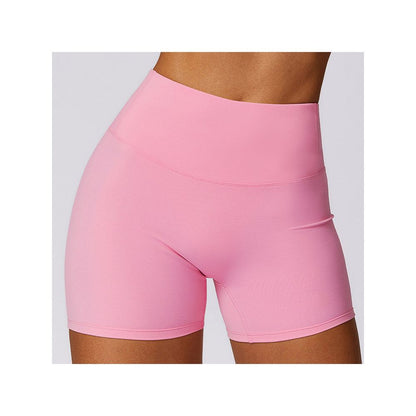 European and American cloud yoga shorts for women high waisted hip lifting breathable elastic tight fitting running beautiful buttocks fitness and exercise three part pants