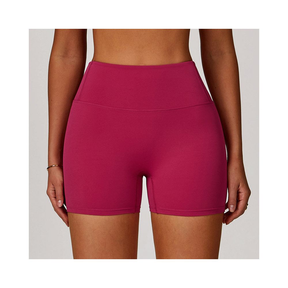 European and American cloud yoga shorts for women high waisted hip lifting breathable elastic tight fitting running beautiful buttocks fitness and exercise three part pants