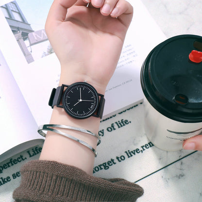 Popular Style Watch Female Student Korean Style Simple Fashionable Sports Casual Men's Atmospheric Retro College Style Couple's Watch